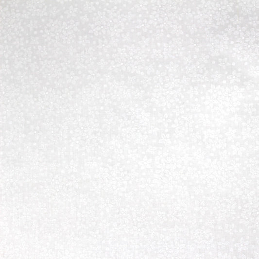 108" Wide Robert Kaufman Floral Backing Fabric - White with Daisy Print