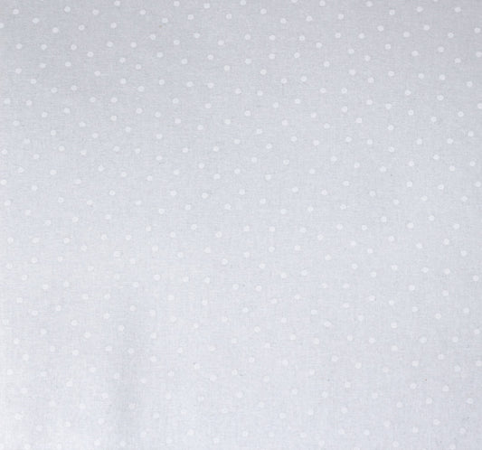 Nutex 108" Wide White Polkadot Cotton Fabric - Ideal for Quilting and Crafts