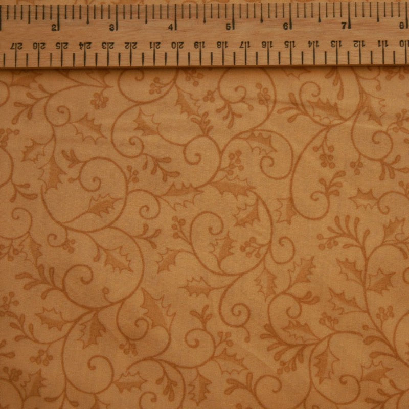 A Dickens Christmas 108" Backing Fabric - Rambling Holly & Berry Print