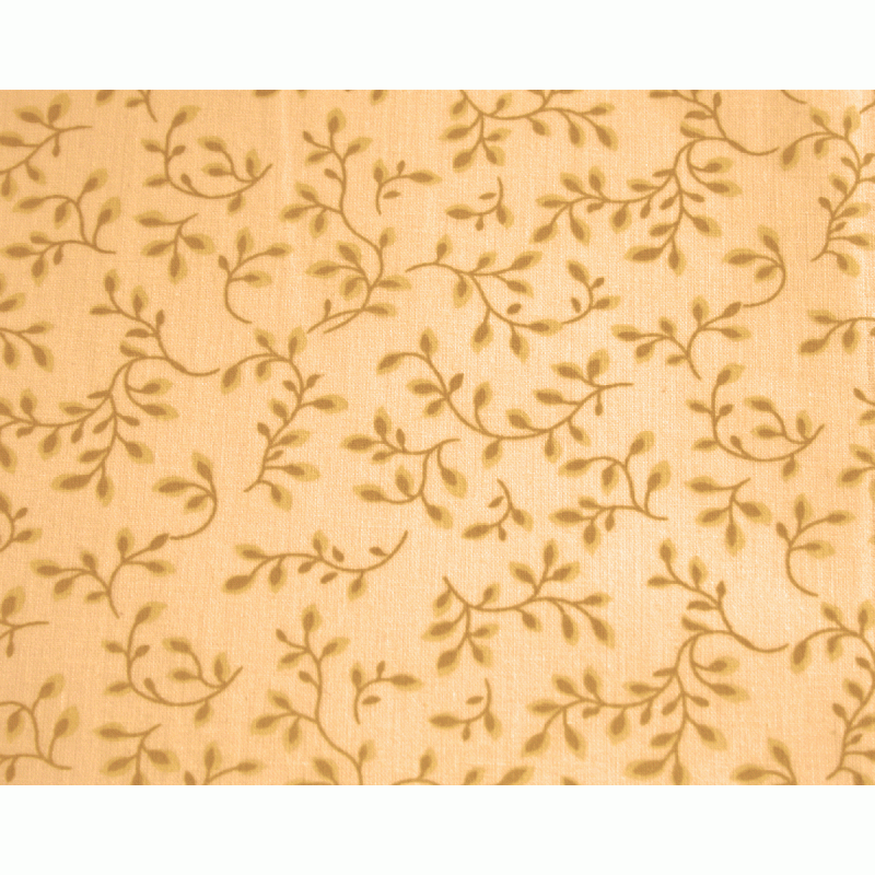 Stoff 108" Leaves on a Stem Backing Fabric - Beige | Dragonfly Quilting