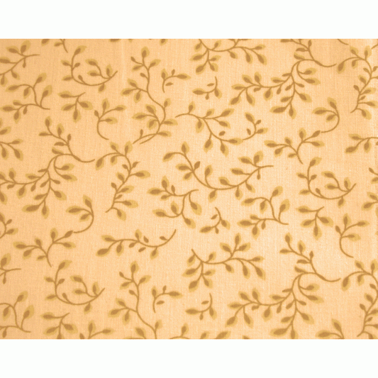 Stoff 108" Leaves on a Stem Backing Fabric - Beige | Dragonfly Quilting