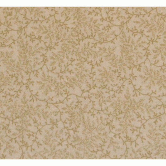 Extra Wide 108" Tonal Vine Backing Fabric in Beige