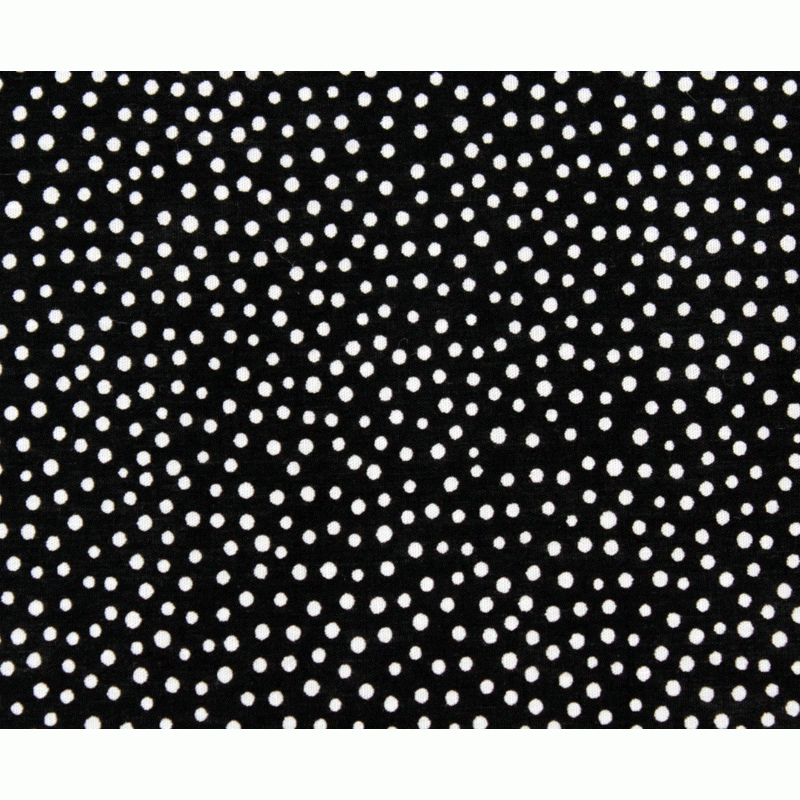 Nutex Extra Wide Backing Fabric - 108" Black with White Spots