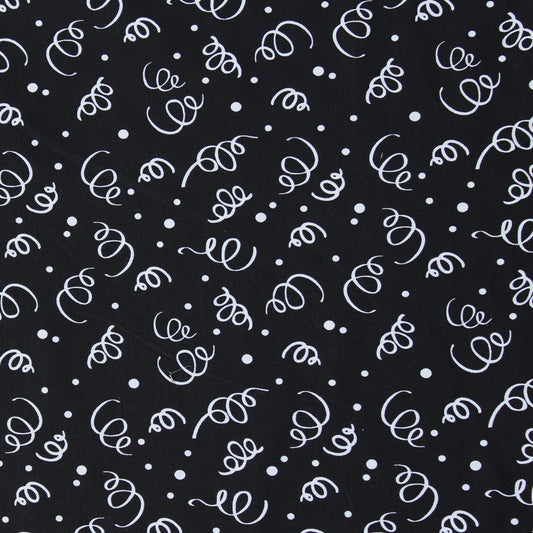 Nutex white swirls 108" wide