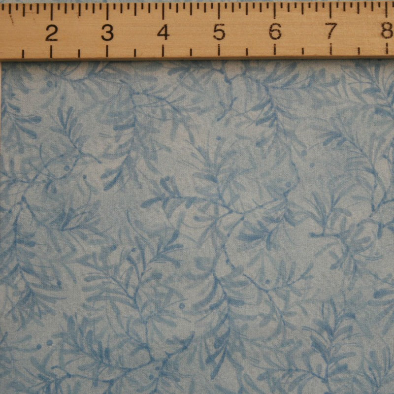 Pine Boughs 108" Wide Backing Fabric - Light Blue