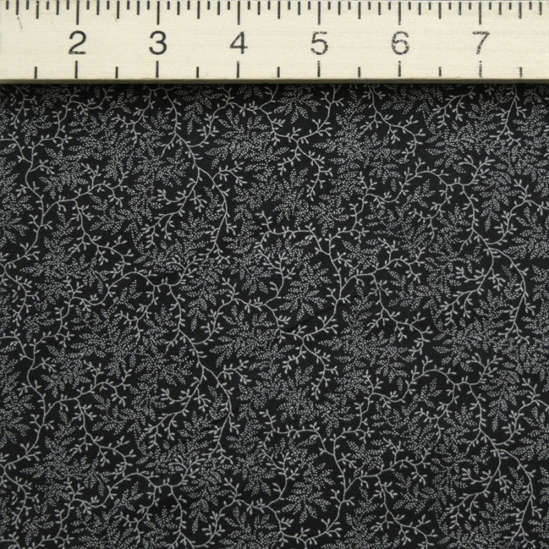 Benartex 108" Wide Navy Blue Delicate Vine Pattern Backing Fabric