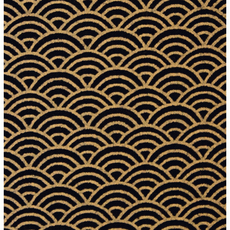 Navy Blue Extra Wide Backing Fabric 108" with Cream Circles