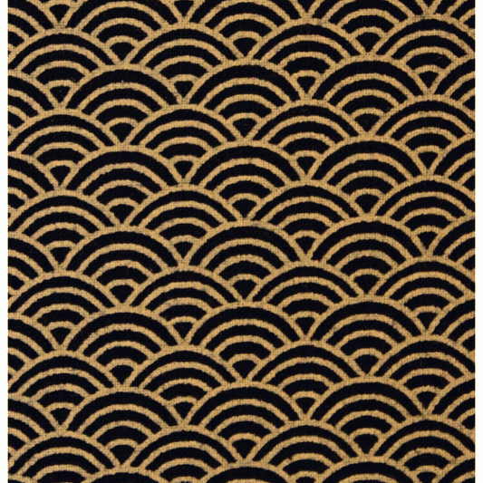 Navy Blue Extra Wide Backing Fabric 108" with Cream Circles