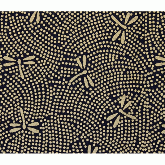 Navy Blue Dragonfly Extra Wide Backing Fabric - 108"