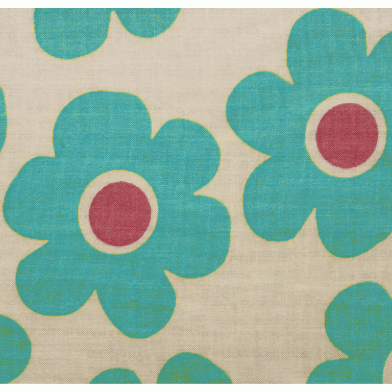 108" Extra Wide Quilting Backing Fabric - Anbo Remix Daisy Blue