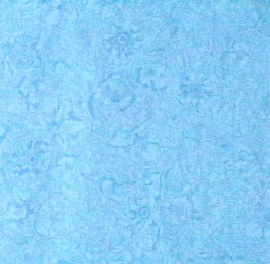 Ebor Fabrics 108"wide baby blue floral backing fabric