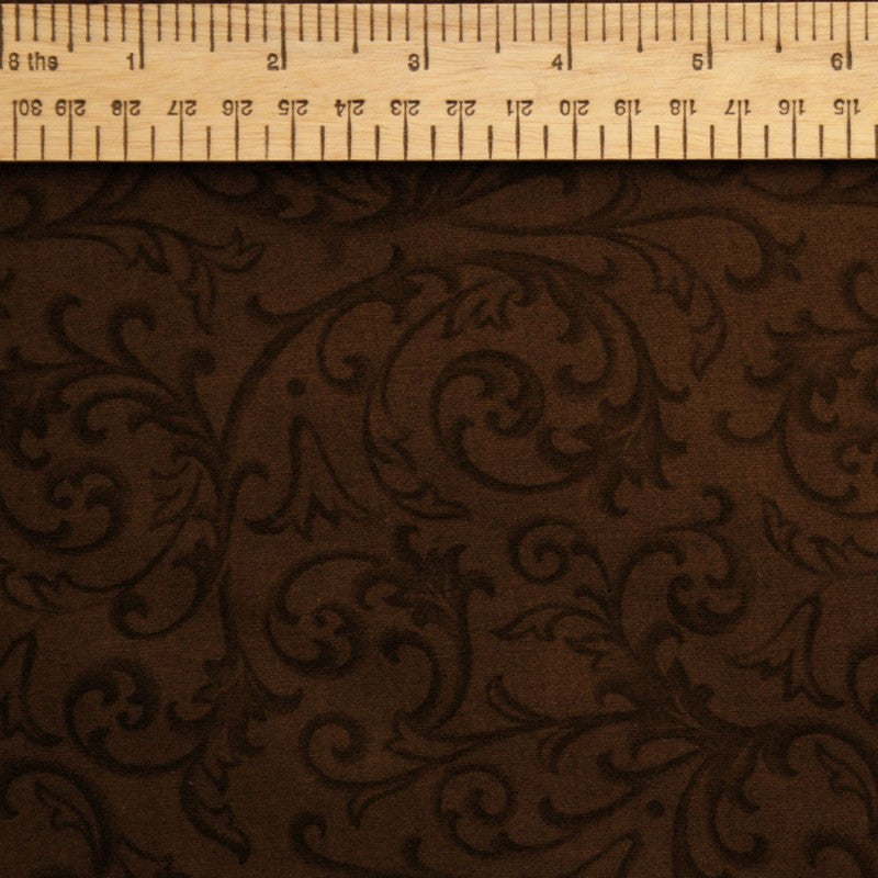 Stoff Swirls Fabric 108" - Dark Leaf Pattern Backing Fabric