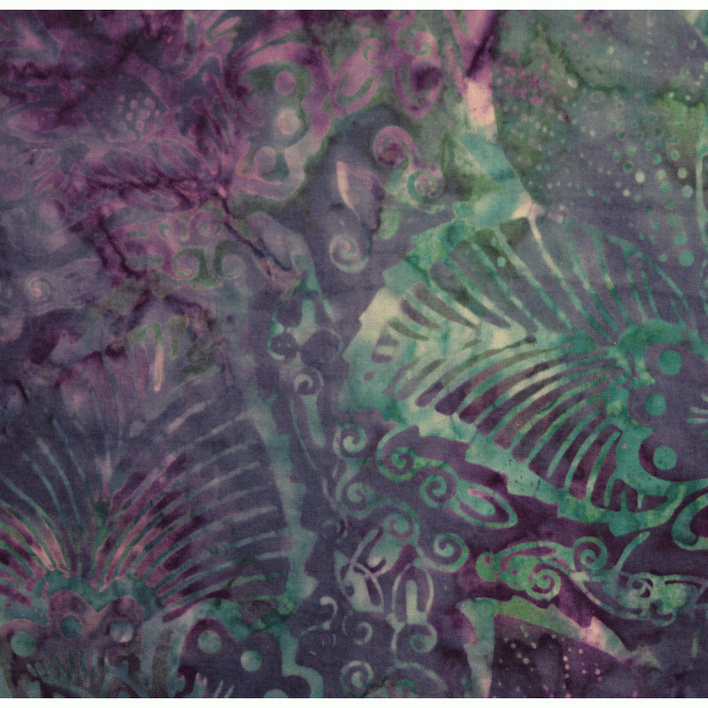 Batik Xtong Blue Reef 106" Extra Wide Backing Fabric - Unique Hand-Painted Design