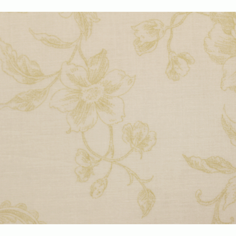 Anbo Extra Wide 108" Cream Backing Fabric with Beige Flowers