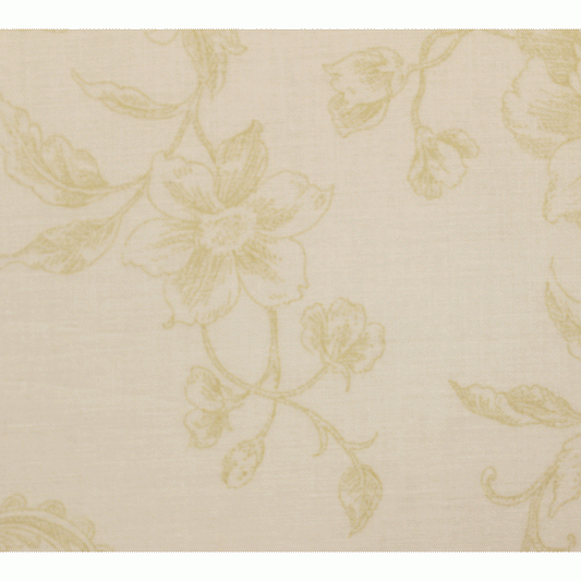 Anbo Extra Wide 108" Cream Backing Fabric with Beige Flowers