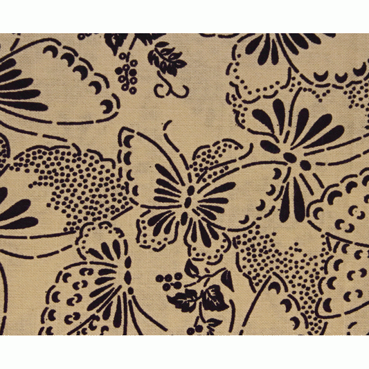 Extra Wide 108" Backing Fabric with Navy Blue Butterflies