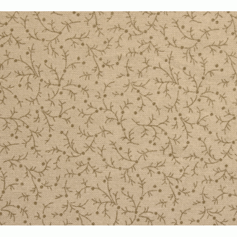 Stoff 108" Emma Extra Wide Backing Fabric - Cream with Berry Sprigs