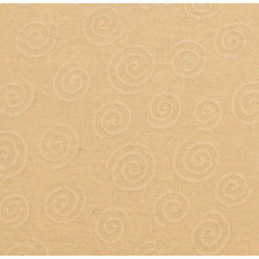 Nutex Extra Wide Backing Fabric - Cream Swirls and Spirals