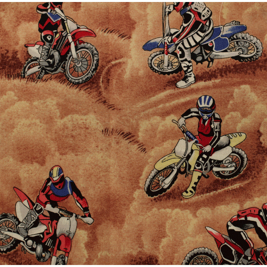 Nutex Kid-Motorbike Novelty Fabric Fat Quarter