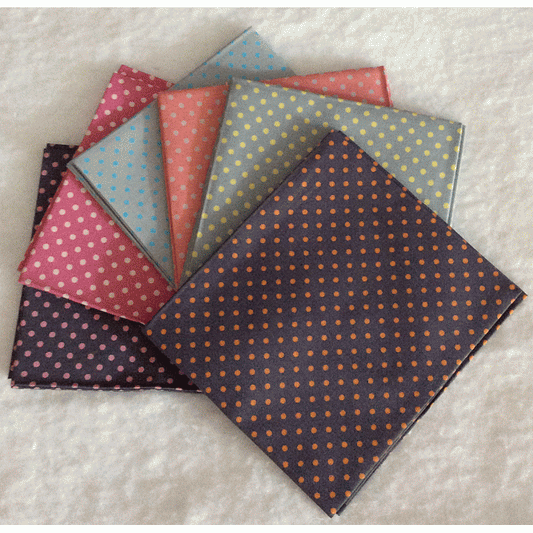 Multicoloured Fat Quarter Pack - 100% Cotton for Quilting & Crafting