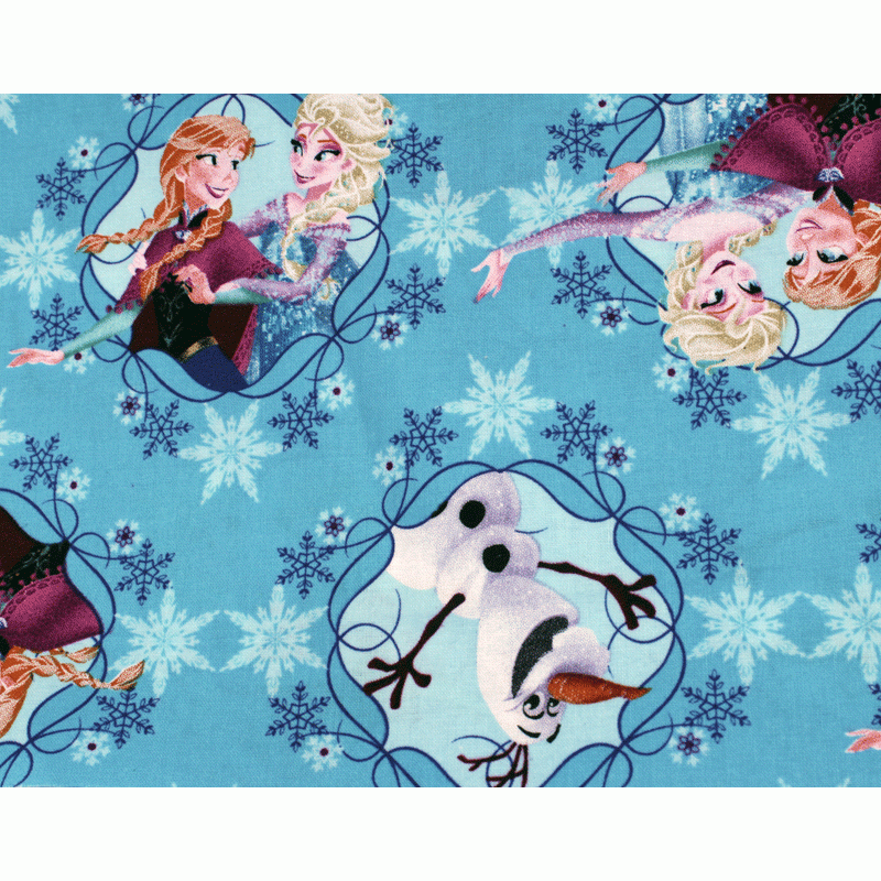 Disney Pixar Frozen 42" Fat Quarter - Anna, Elsa & Olfa Fabric