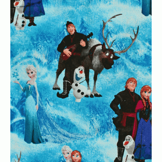 Disney Pixar Frozen 42" Wide Patchwork Fabric - Fun Kids Novelty Fabric