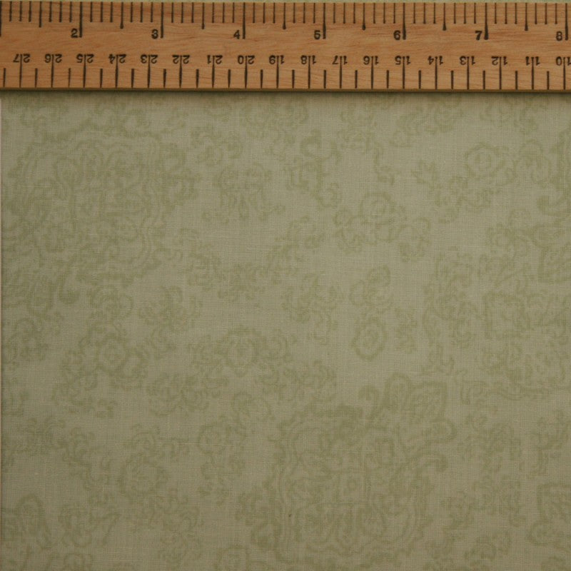 Ebor 108" Wide Prince of Wales Emblem Backing Fabric - Light Green