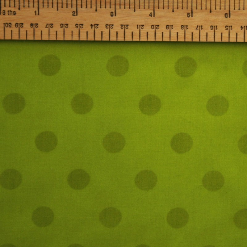 Moda Dotti 108" Wide Backing Fabric - Lime Green