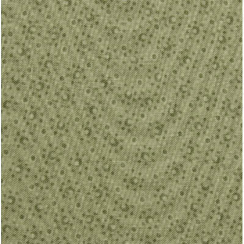 Dewhurst 108" Extra Wide Backing Fabric - Light Green Bubble & Dots Pattern