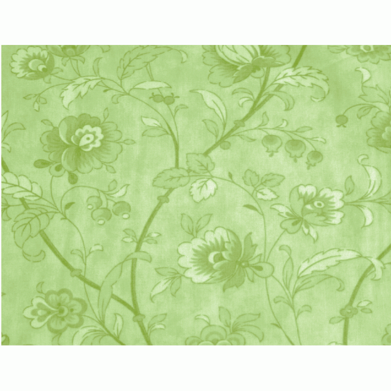Printemps by Three Sisters - Green Floral Backing Fabric