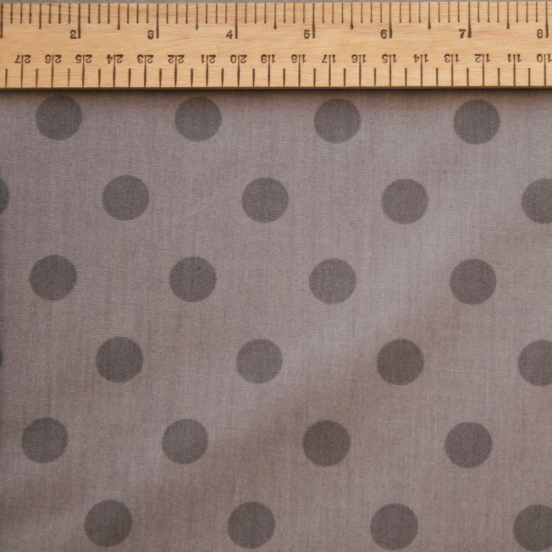 Moda Dottie 108" Wide Backing Fabric - Light Grey with Dark Spots