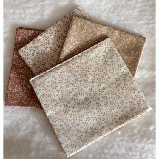 John Louden Cream Fat Quarter Bundle - 1 Meter of Premium Fabric