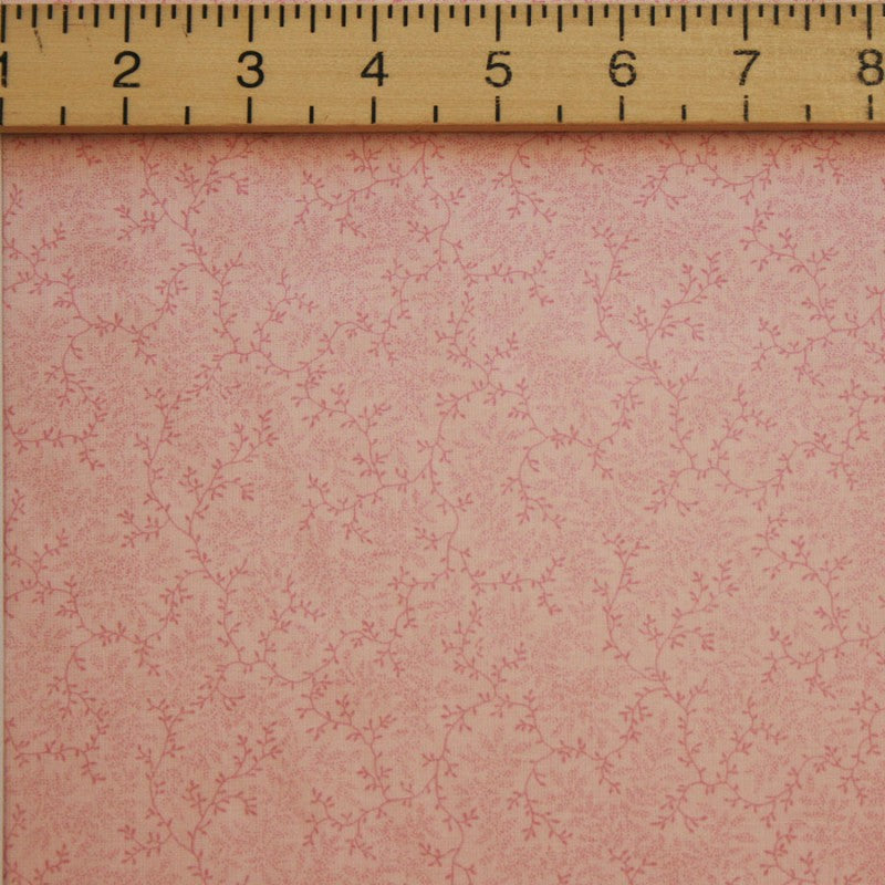 Benartex 108" Wide Delicate Vine Pattern Fabric - Pink