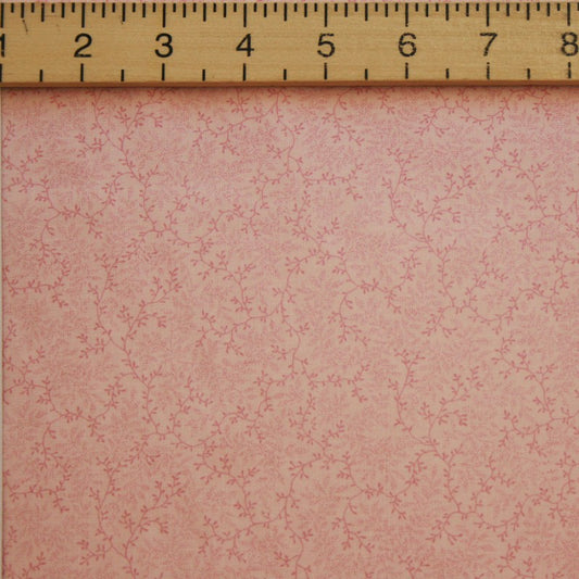 Benartex 108" Wide Delicate Vine Pattern Fabric - Pink