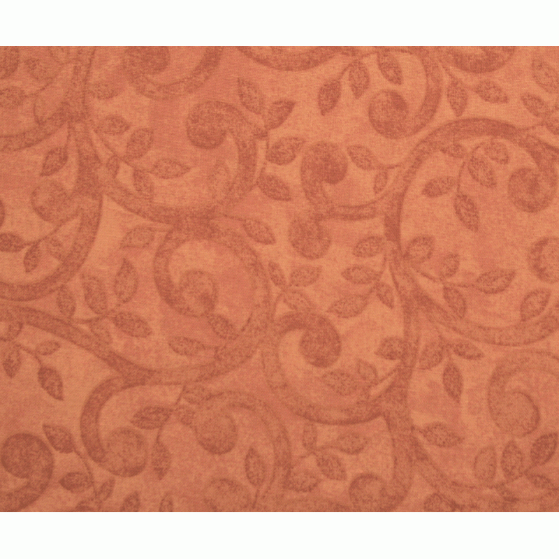 Ebor by Benertex 108" Extra Wide Backing Fabric - Swirl Pattern in Peach