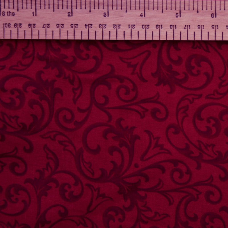 Stoff Swirls Fabric - 108" Wide Red Backing Fabric
