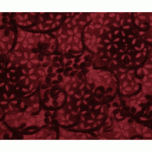 Nutex Extra Wide 108" Backing Fabric - Red with Swirls & Flowers