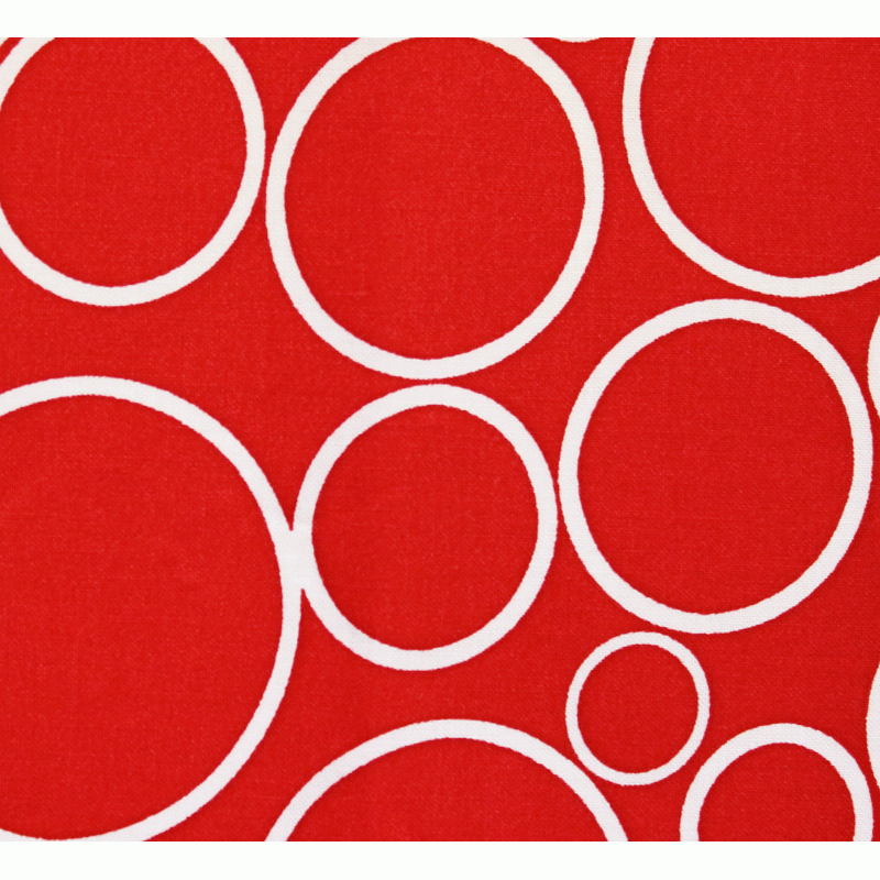 Extra Wide Quilting Backing Fabric - Red with White Circles (108")