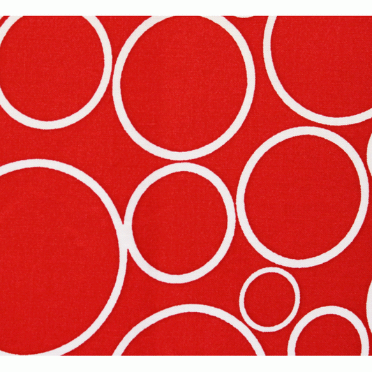 Extra Wide Quilting Backing Fabric - Red with White Circles (108")