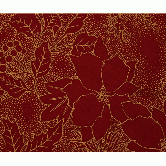 Let It Glow Extra Wide Quilting Backing Fabric - 108" Red