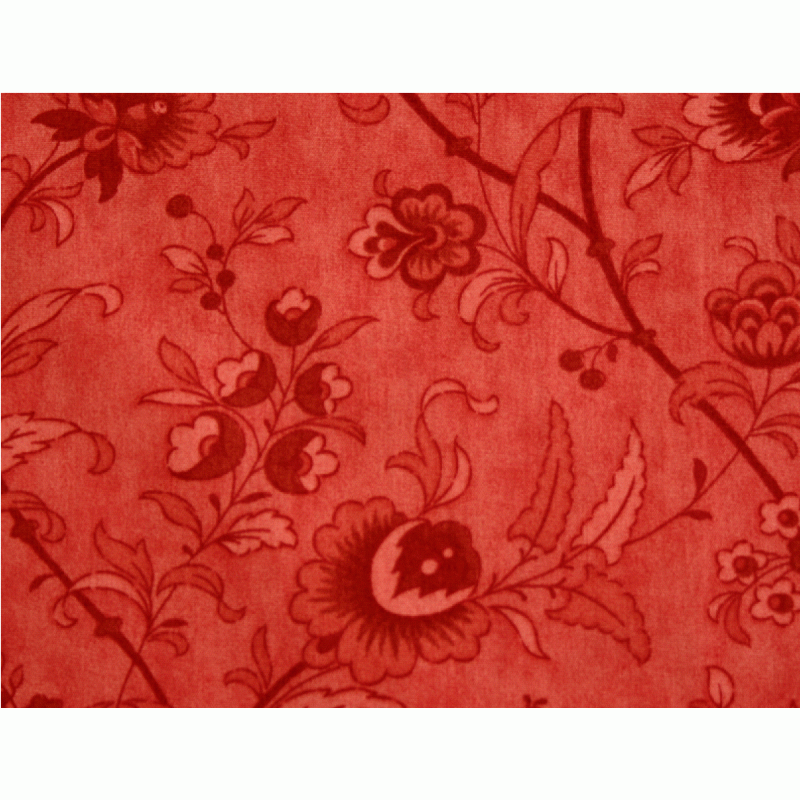 Printemps Backing Fabric by Three Sisters - Red Floral Design