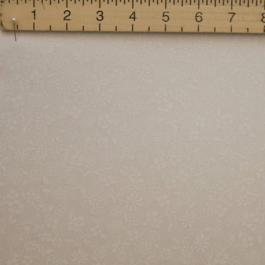 Nutex Tone on Tone 108" Wide Fabric - Elegant Floral Design in White