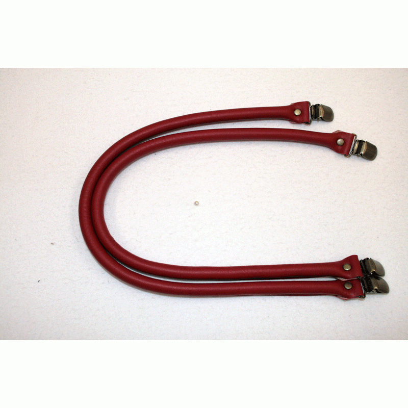 F J Fusion Red Bag Handles - 60cm Multicoloured Notions by Dragonfly Quilting