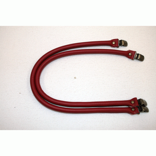 F J Fusion Red Bag Handles - 60cm Multicoloured Notions by Dragonfly Quilting