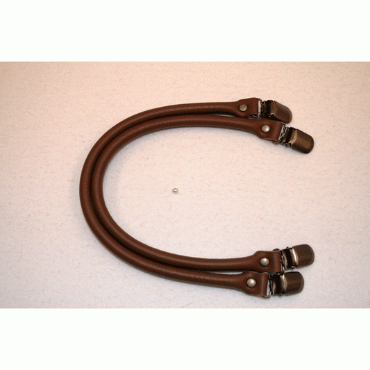F J Fusion Brown Bag Handles - 40cm Durable Notions
