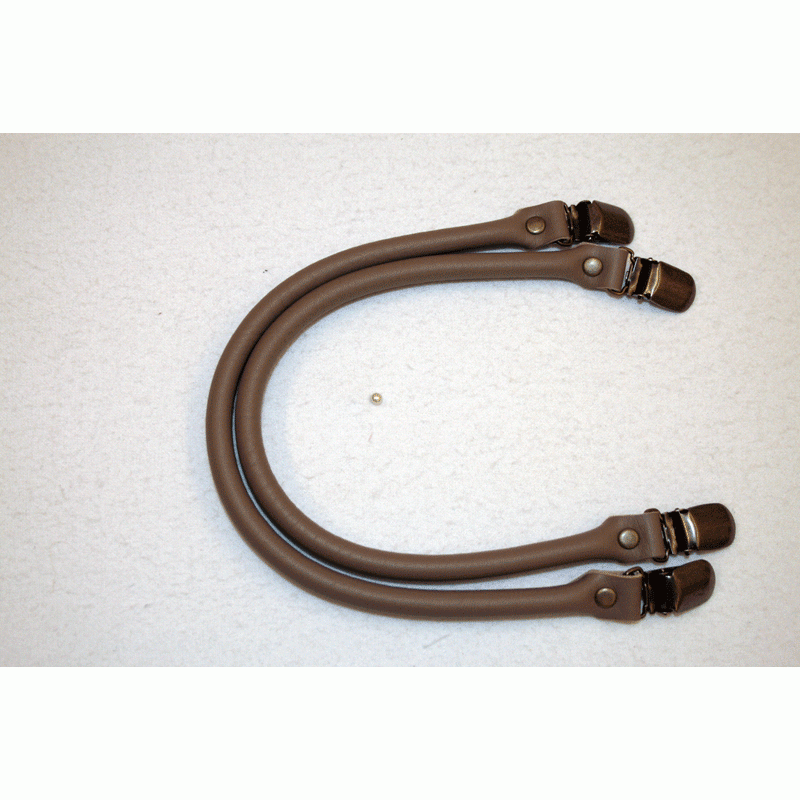 F J Fusion Taupe Bag Handles - 40cm Quality Notions for Quilting