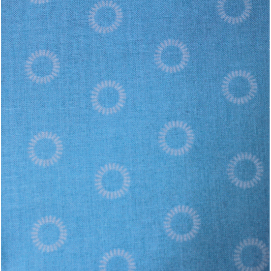 Blue Rings Children's Fabric Fat Quarter - Ebor Fabrics