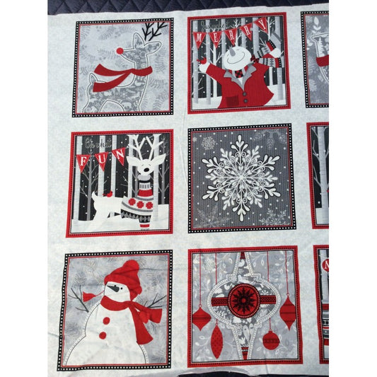 Stoff Christmas Fabric Panel - 15 Fun Holiday Designs