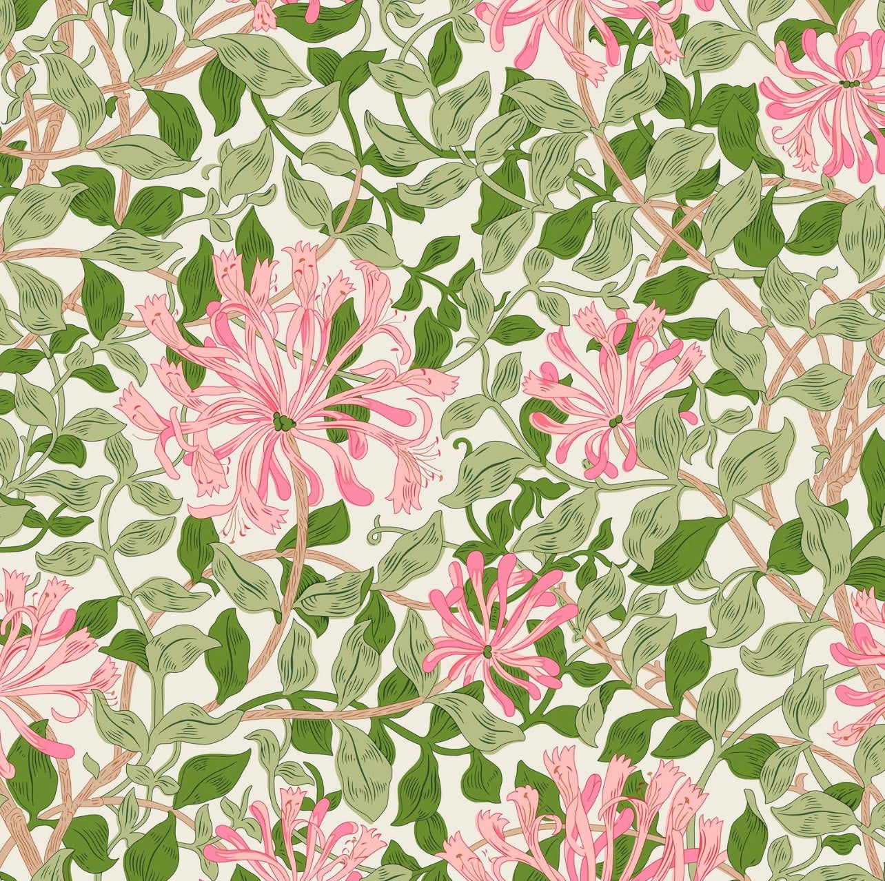 William Morris’ Craft garden trailing honeysuckle By Liberty