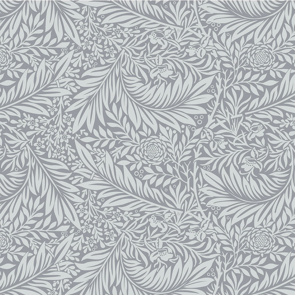 V&A, Larkspur silver by William Morris 108” wide